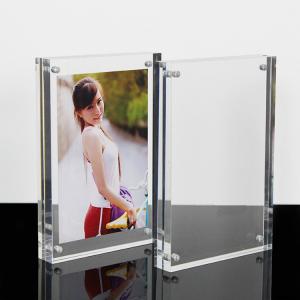 China High Clear Magnetic Custom Photo Frame Acrylic Material With Double Sided on sale