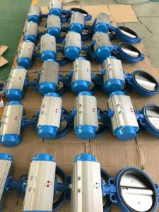 Wholesale Pneumatic Rotary Actuator Qperated Butterly Valve from china suppliers