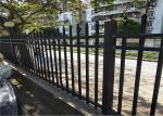 Residential L3m Tubular Steel Fence Square Post Dark Green