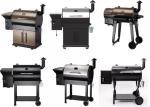 Outdoor Trolley Electric Wood Pellet Grill Smoker Barbecue Grills for Perfect