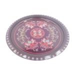 30cm Tableware gold bottom serving plate stainless steel dinner food dishes