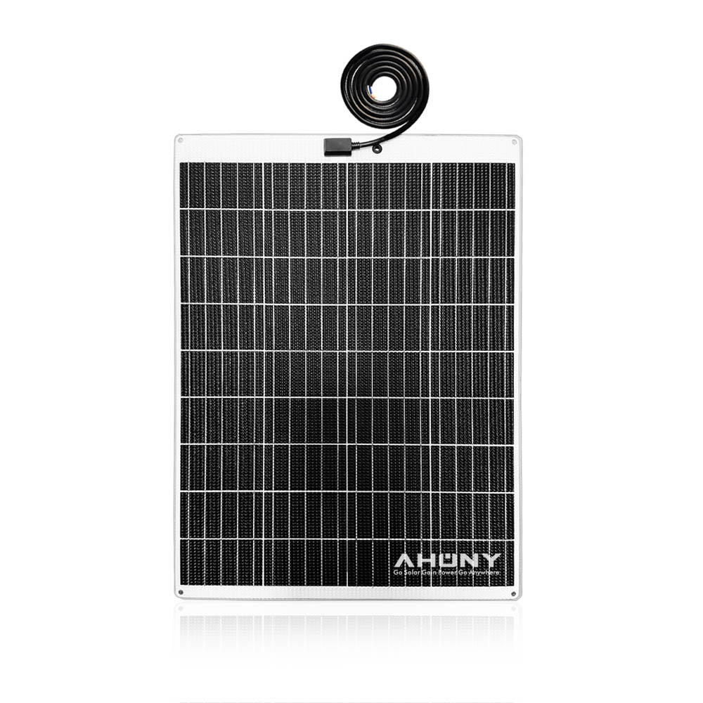 120W Monocrystalline Semi Rigid Solar Panels semi flexible solar panel Anti Slippery Walkable on For Rv Boat Yacht roof