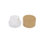 5ml Concentrate Glass Jar with Child Resistant Bamboo Lid for Oil Dab Cream