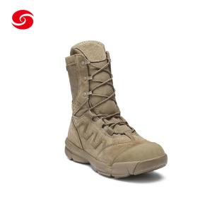Wholesale Custom Rubber Outsole Split Suede Combat Shoes Leather Security Outdoor Military Desert Boots from china suppliers