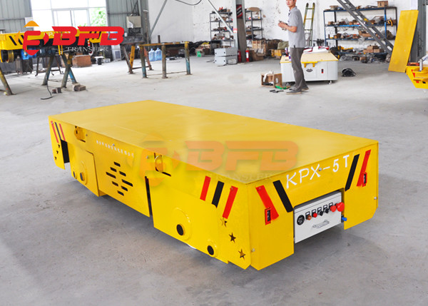 Kpx-50t  Battery Power Electric Flat Trailer For Workshop Transportation