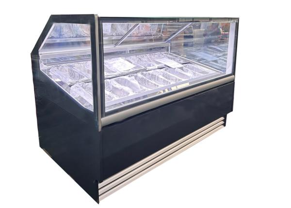 Gelato Showcase Supplier Ice Cream & Gelato Display Freezers With 16 Italian