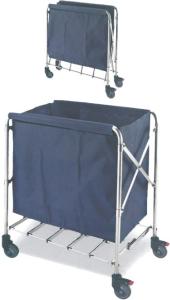 Wholesale Foldable laundry Linen Trolley For Hotel Stainless steel tube from china suppliers