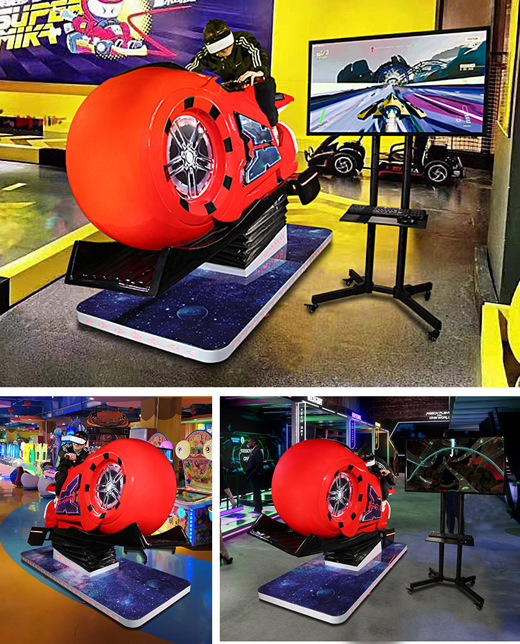 9D Virtual Reality Motorcycle Ride