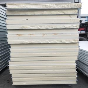 Wholesale 0.326mm grey white an steel PU sandwich panel 4750x 1150 x 75mm for cold storage from china suppliers