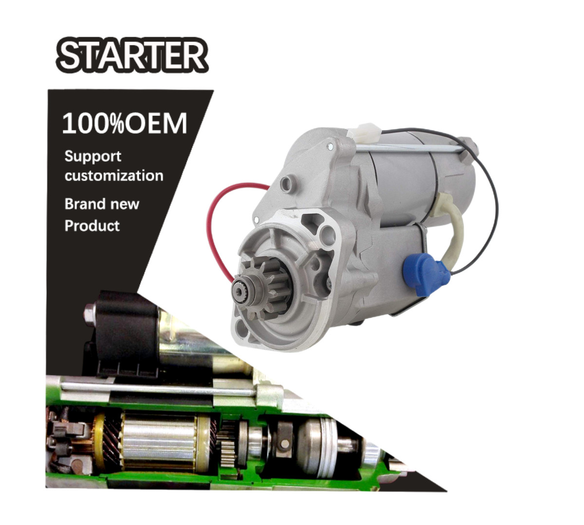 12V 11T CW STARTER 228000-4740, 228000-4741 2280004740, 2280004741 17121-63014 1712163014