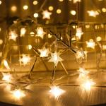 10m LED Star String Lights Christmas Garland Battery USB Powered Led Wedding