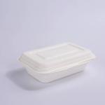 Hotel Microwavable Sugarcane Bagasse Clamshell Disposable Take Away Bagasse