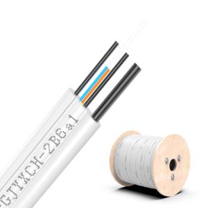 Wholesale Fiber count 1/2/4 Cores HXCOWO GJYXFCH GJYXCH FTTH Fiber Optic Drop Cable for Outdoor from china suppliers