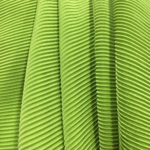 Wholesale Supple Stretch Plisse 100% Polyester Pleated Fabric Stripe Fluid 200g from china suppliers