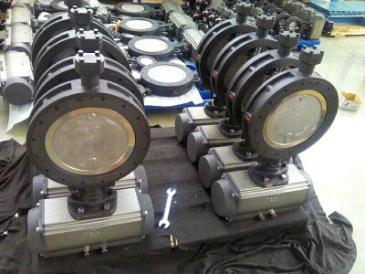 PN16 pneumatic actuator control butterfly valves with best price