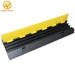 Strong Flexible One Meter Yellow Jacket 3 Channel Cable Protector , Rubber Cable