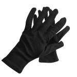 Black 100% Cotton Gloves Ceremony Breathable Moisturizing Absorbent Uniforms