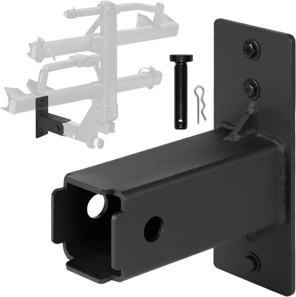 Hitch Wall Mount 2 Inch Garage Bike Storage Trailer Rack for Snowboards and