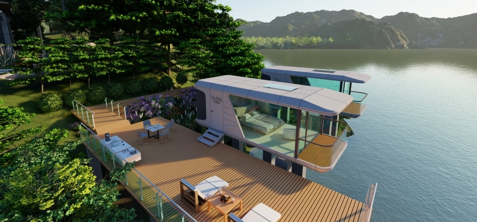 Fully Equipped Luxury Prefabricated Mobile Homes Family Residences Mobile Spacecraft