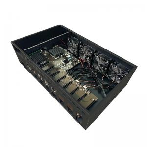 Wholesale Brand New 24 bay black server case 8 GPU Graphics Case Open Air  Rack server cases from china suppliers