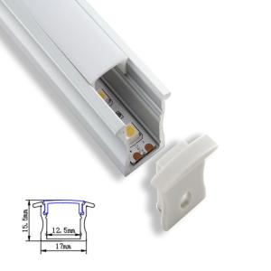 Wholesale 17x8mm Wall Mounted Flat LED Aluminum Profile for House Decoration and Kitchen Lighting from china suppliers
