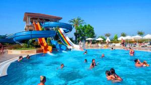 Wholesale Aqua Water Park Kids Water Games Swimming Pool Fiberglass Slide Set For Children from china suppliers