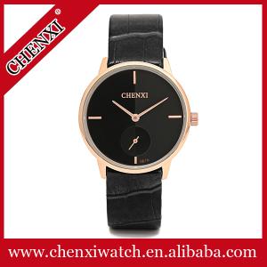 Wholesale 5 Colors in Stock Black White Brown Couples Watch for Lover Birthday Gift Watches Man Rose Gold Leather Watches Men from china suppliers