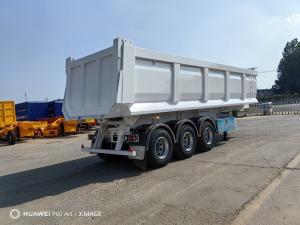 Wholesale 1310mm Wheel Base 3 Axles 50ton Dump Trailer Tipping Semi Trailer Heavy Duty from china suppliers