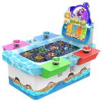 Arcade Coin Operated Fishing Game Machine Metal + Acrylic + Plastic Material