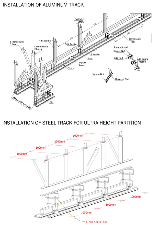 Cambodia ultrahigh type sound proof movable partitions for hotel and auditorium