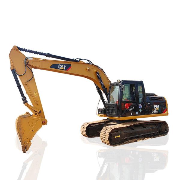 Used Caterpillar 315D2 Excavator 91kw Rated Power 0.61m³ Bucket Capacity High