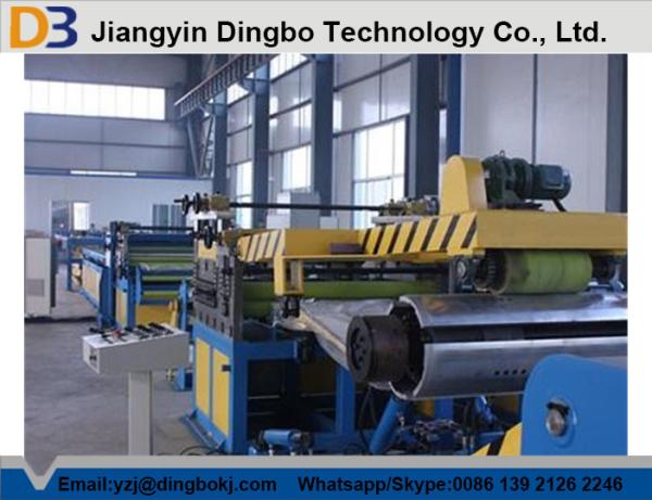 Down Pipe Cut To Length Steel Slitting Line / Sheet Metal Slitter Machine 10m