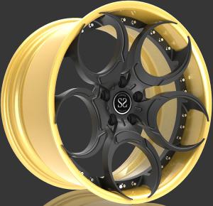 Wholesale 2 piece A6061 T6 aluminum alloy forged wheel blank for Lamborghini from china suppliers