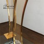 Saixin designs wedding party centerpiece gold metal flower pot stand