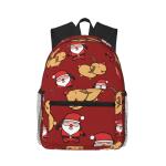 Customized Christmas Gift Kids Backpack 600D Polyster Capacity 20-37 Litre