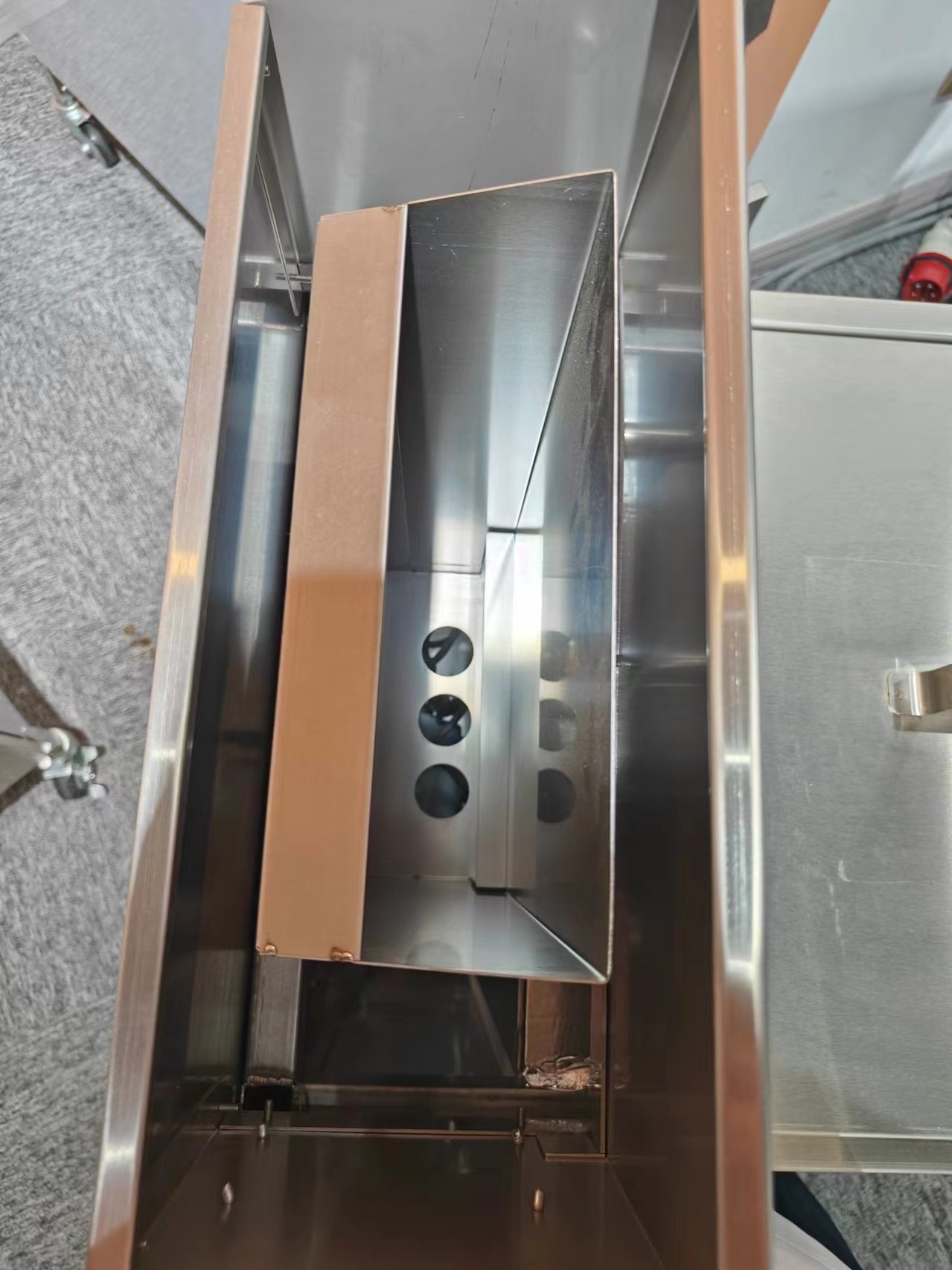 Gas Heating 220V Digital Computer Panel One Pot Two Baskets Open Deep Fryer