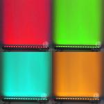 1- DMX512 Control Aluminum Alloy IP65 3W 18pcs Outdoor Wall Mounted Colorful