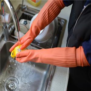 Wholesale Soft Long Sleeve Dishwashing Gloves Oil Proof Excellent Protective Properties from china suppliers