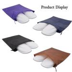 Reusable Single Fabric Shoe Bags Waterproof Nylon Fabric Promotional
