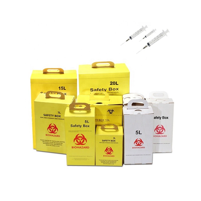 10L Hospital Disposal Syringe Needle Sharp Container Medical Waste Recycling Sharp Box