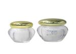 15g 30g 50g Ivory Acrylic Cosmetic Cream Jar , Cosmetic Cream Containers Golden