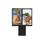 55 Inch 3000 Nits Restaurants Digital Menu Board Stand High Brightness