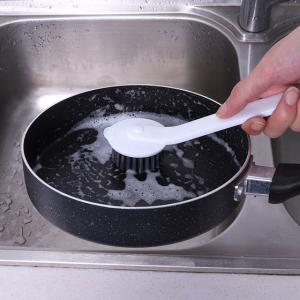 Wholesale PET Plastic Bulk Kitchen Supplies Long Handle Dish Washing Brush For Cleaning from china suppliers