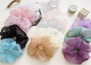 Wholesale Spring/summer thin large mesh head accessories solid color Organza large hair rope scrunchies spot hair accessories from china suppliers
