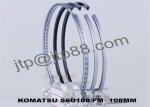 Chrome Plated Komatsu Spare Parts S6D155 Piston Ring Set 6128-31-2060 6128-31