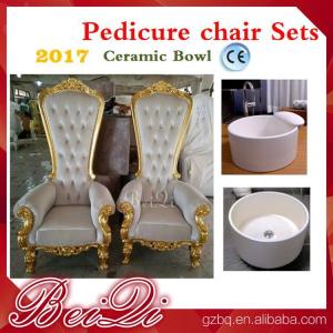 Wholesale high back wedding chairs king throne pedicure chair foot spa equipment furniture from china suppliers