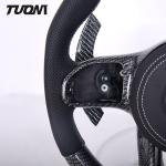 Silver Carbon Fiber Mercedes Benz Steering Wheel Perforated Leather Northern