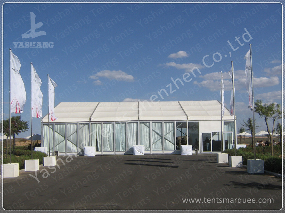 Luxury Fully Decorated 20X20 Party Tent With Sidewalls , Outdoor Party Marquee