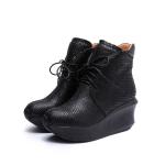 S224 Warm velvet lining, thick-soled heightening, fashionable short boots,