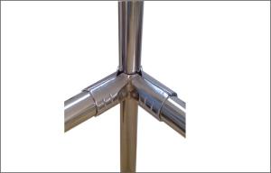 Wholesale Stamping Zinc / Nickel / Chrome Pipe Connectors For Racking System from china suppliers